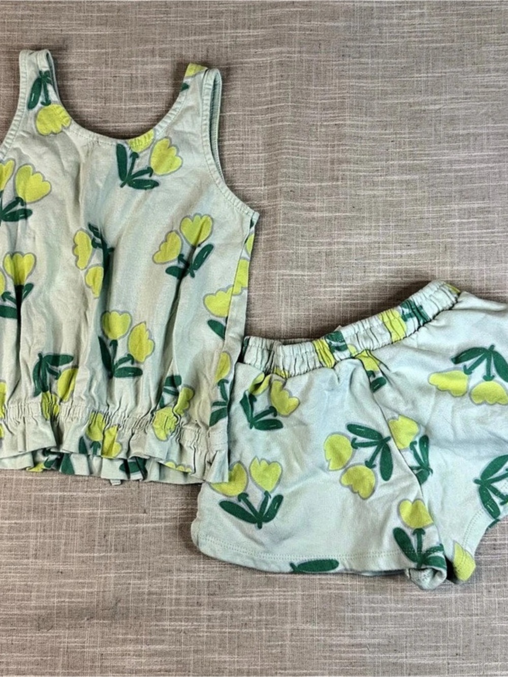 Zara Girls Floral Tank & Shorts Set Size 6